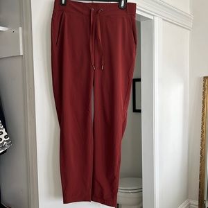 Athleta joggers. size 4. brick color. Great condition.